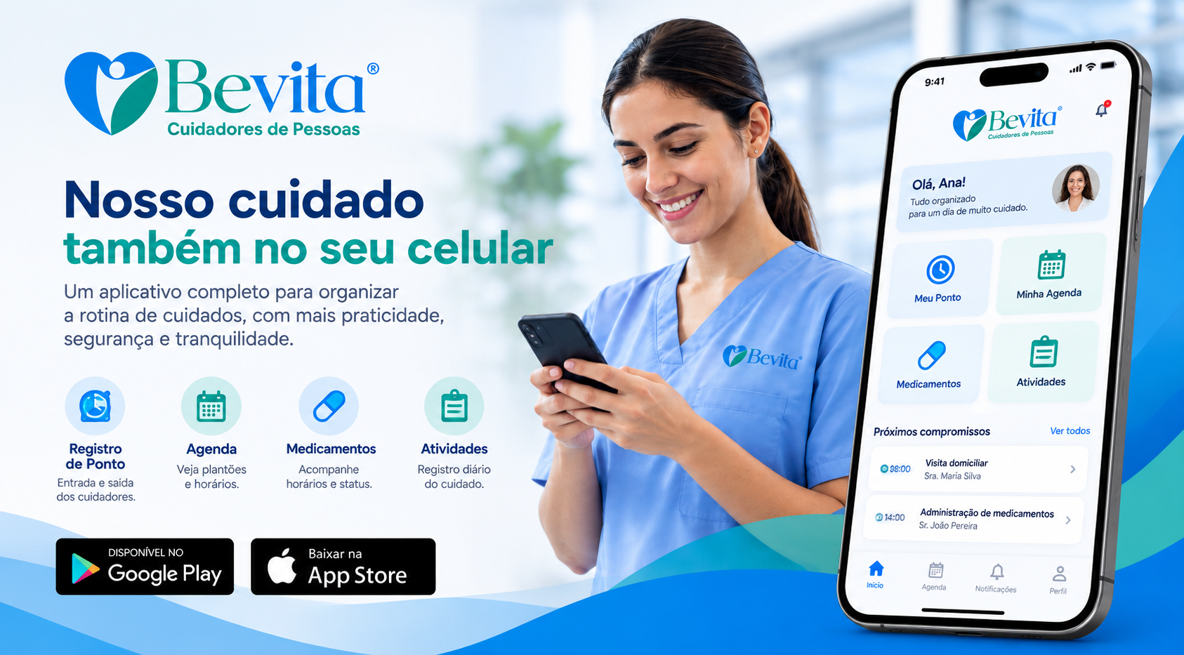 Aplicativo Bevita Saúde